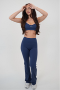 I Live in Luxury Navy Blue Flare Pant - treasures-4-u-2-day