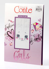 Conte Cat 20/50 Den - Fantasy Tights For Girls with imitation of knee socks & a cat's face - 4yr. 6yr. 8yr. 10yr. 12yr. (21С-108СП) - treasures-4-u-2-day