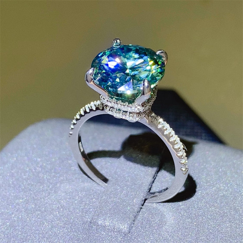 Our Best 5 Carat Moissanite Zircon 925 Sterling Silver Ring