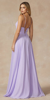 Juliet 263 Spaghetti Strap Long Formal Dress