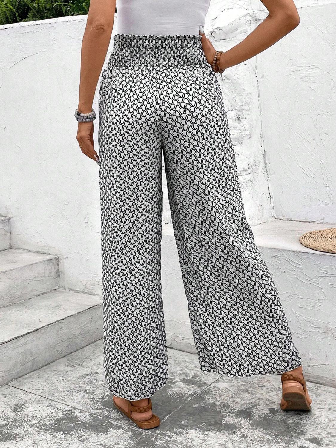 Our Best Viscose Blend Round Neck Waist Tie Long Sleeve Palazzo Pants (Multi Colors)