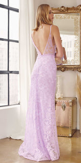 Juliet 272 Embroidered Lace With Stone Accents Fitted Dress
