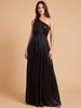 One Shoulder Metallic Dress | 28844
