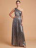 One Shoulder Metallic Dress | 28844