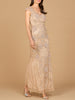 Beaded Cap Sleeve Gown | Lara 28863