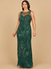 Beaded High Neckline Gown | 28868