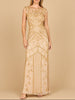 Lara 28876 - Beaded Cap Sleeve Sheath Gown