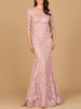Short Sleeve Lace Mermaid Gown | 28879