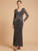 Lara 28892 - Long Sleeve Beaded Gown