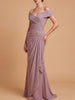 Off Shoulder Elegant Chiffon Gown