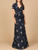 Strapless Brocade Gown with Bolero