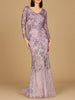 Long Sleeve V-Neck Mermaid Gown