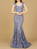 Sleeveless Mermaid Lace Embroidered Gown