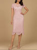 Beaded Midi Dress with Cap Sleeves | 28974