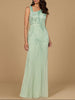 Asymmetrical, Beaded Gown