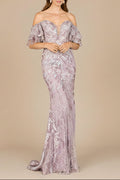Off Shoulder Mermaid Lace Gown
