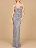 V-Neck Fitted Gown