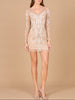 Long Sleeve Cocktail Dress with V-Neckline