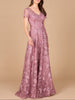 Tonal Lace Ballgown