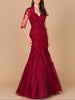 Long Sleeve, Mermaid Lace Gown