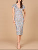 Floral Beaded Midi Dress