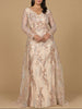Lace Long Sleeve Gown with Overskirt