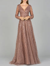 Modest Long Sleeve Ball Gown