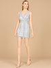 V-Neck Sleeveless Beaded Cocktail Dress