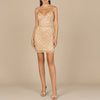 Spaghetti Strap Cocktail Dress with Fringes