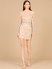 Long Sleeve V-Neck Cocktail Dress