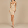 Embellished Cocktail Dress with V-Neckline