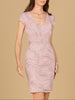 Cap Sleeve Cocktail Gown  - OUTLET