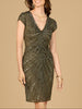 Cap Sleeve Cocktail Gown  - OUTLET