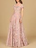 Off Shoulder A-Line Gown | Lara 29122