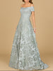 Off Shoulder A-Line Gown | Lara 29122