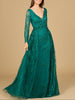 Elegant Overskirt Dress with Long Sleeves