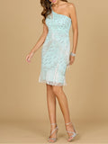 One Shoulder Cocktail Dress