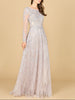 Long Sleeve High Neck Gown | 29154