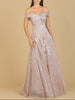 Off Shoulder Embroidered Ballgown
