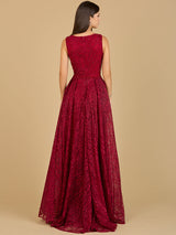Lace Embroidered Overskirt Dress  - OUTLET