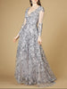 A-line Gown With Long Sleeves, V-Neckline