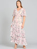Cape Sleeve Print Dress- OUTLET