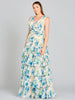 Ruffle Skirt Print Dress - OUTLET
