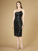 One Shoulder Midi Cocktail Dress - OUTLET