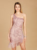 One Shoulder Cocktail Dress with Fringe | 29291