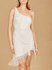 One Shoulder Cocktail Dress with Fringe | 29291