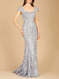 Fitted Lace Mermaid Gown