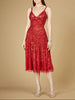Flowing, Sequin Midi Dress