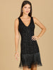 Beaded Fringe Cocktail Dress