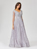 Long Sleeve Lace Ballgown